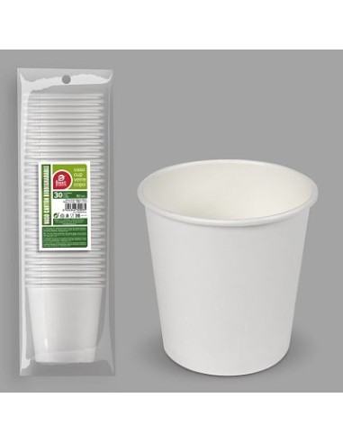 S/30 VASO 80CC CARTON  BLANCO5,2 CM ALTURA: 5,5