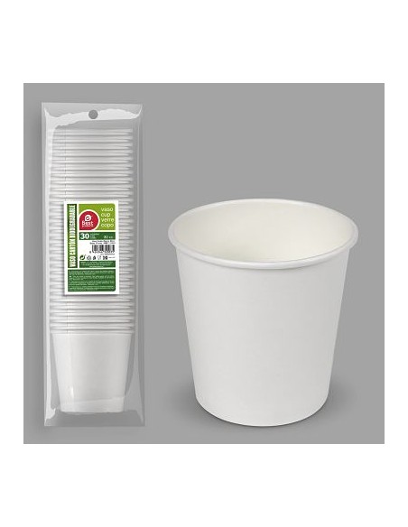 S/30 VASO 80CC CARTON  BLANCO5,2 CM ALTURA: 5,5