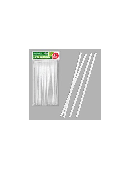 S/25 CAÑA CARTÓN BLANCA 197 X 6 MM