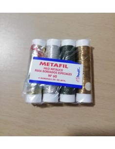 HILO METALICO PARA BORDADOS Nº60