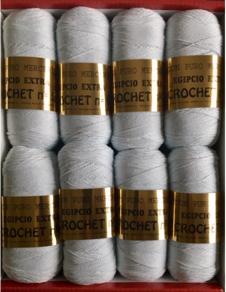 ZEPELINES BLANCO Nº8 CROCHET