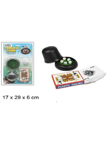 CUBO DADOS +CARTAS POKER