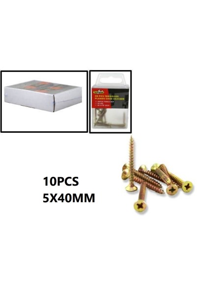 TORNILLO 5X40MM 10UND PLANOS CRUZ