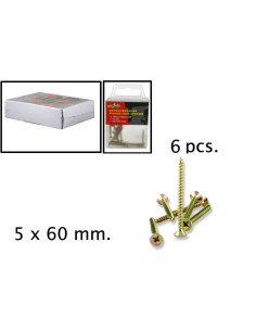 TORNILLO 5X60MM 6UND PLANOS CRUZ