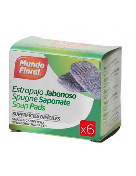 ESTROPAJO LANA  JABONOSO 6 UND