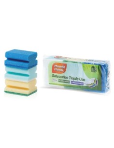 ESTROPAJO SALVAUÑAS TRIPLE USO FLORAL