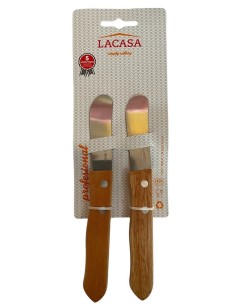 CUCHILLO 2UND MANTEQUILLA MANGO MADERA