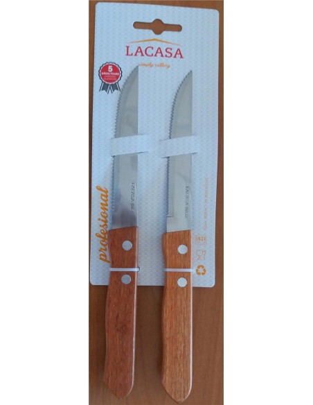 CUCHILLO 0.9MM 2UND CHULETERO SIERRA FINA MANGO MADERA