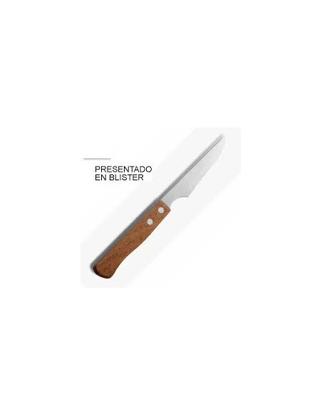 CUCHILLO 0.9MM CHULETERO MANGO MADERA