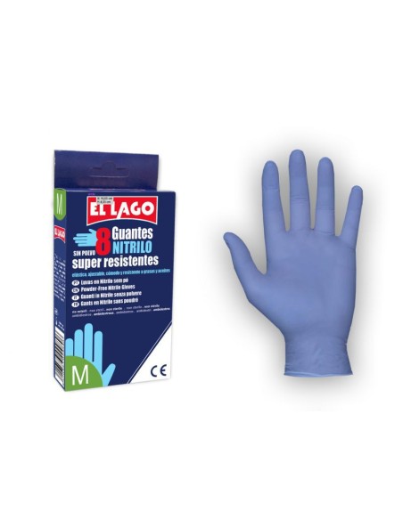 GUANTES 8UND TM NITRILO EL LAGO