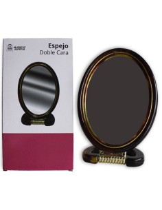 ESPEJO DOBLE CARA 15X10CM OVALADO