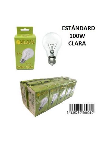 BOMBILLA 100W E27 HALOGENA ESFERICA  CLARA