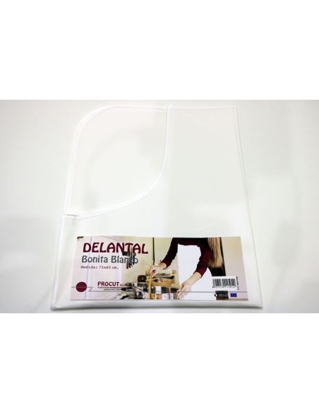 DELANTAL BONITA 75X60 CM BLANCO