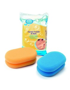 ESPONJA OVALADA15X10X5CM DE BAÑO
