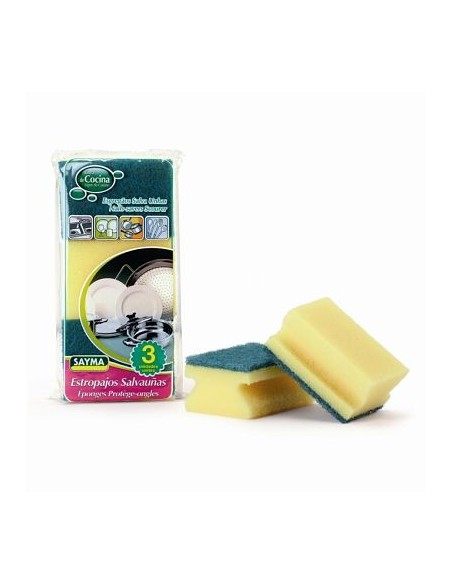 ESTROPAJO SALVAUÑAS LOTE 3 EN BOLSA