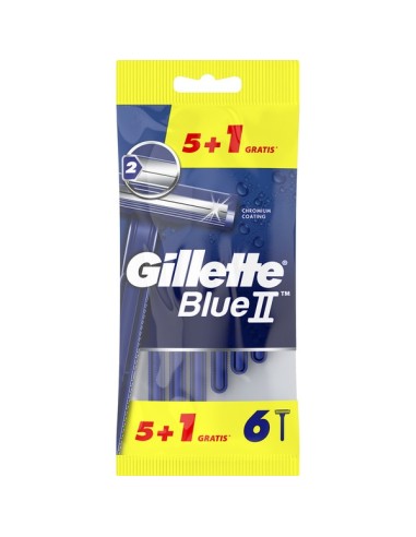 MAQUINILLA AFEITAR GILLETTE 5+1UD BLUE II