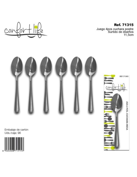 CUCHARAS 11.5CM 6UND CAFE