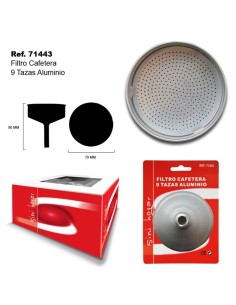 FILTOR CAFETERA 9 TAZAS ALUMINIO