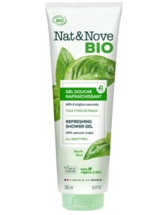 NAT&NOVE BIO GEL DE DUCHA 250 ML REFRESCANTE ALBAHACA BIO ES