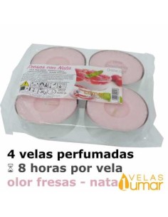 VELA TE FRESAS CON NATA 4UND MAXI