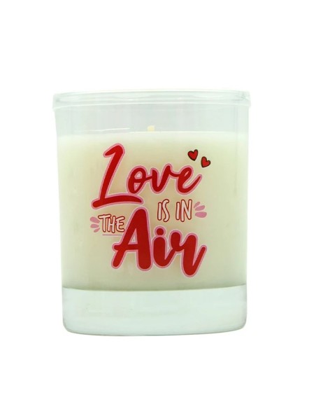VELA MENSAJE LOVE IS IN TH AIR