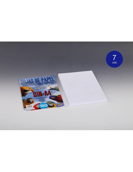 FOLIO DIN A4 BLANCO 150 HOJAS 80GR