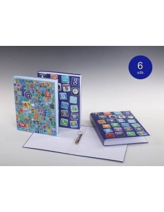 CARPETA 2 ANILLAS REDES SOCIALES DIN A4