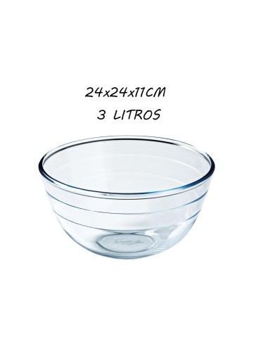 BOL 3L 24CM MEZCLADOR VIDRIO