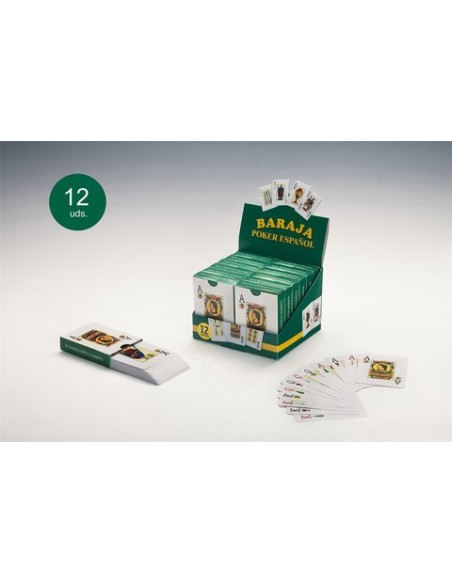 BARAJA POKER ESPAÑOL C/CARTON 12 UND