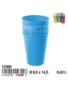 VASO HAWAI 0,43 L. SET 4