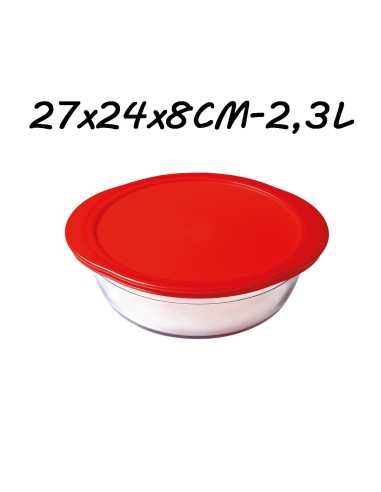 FIAMBRERA 2.3L 27X324X8CM C/TAPA CRISTAL