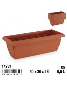 JARDINERA 50CM LIMA RECTANGULAR