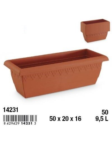 JARDINERA 50CM LIMA RECTANGULAR