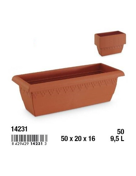 JARDINERA 50CM LIMA RECTANGULAR