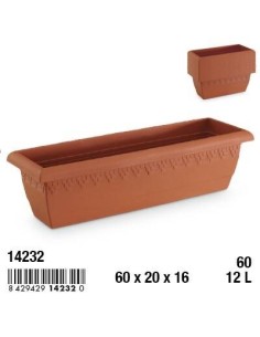 JARDINERA 60CM LIMA RECTANGULAR