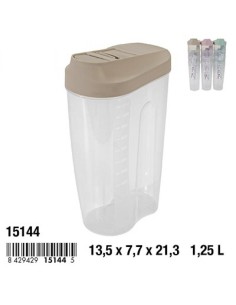 TARRO 1.25L VENECIA OVAL GRADUADO SURTIDO