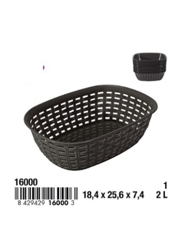 CESTO 2L 18.4X25.6X7.4CM MULTIUSOS OVALADA Nº1 RATTAN LINE