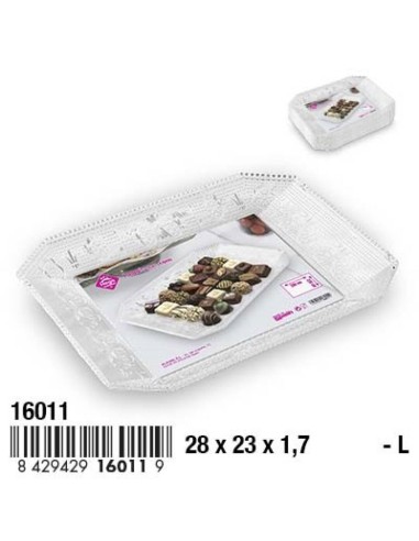 BANDEJA 28X23X1.7CM  LUXE