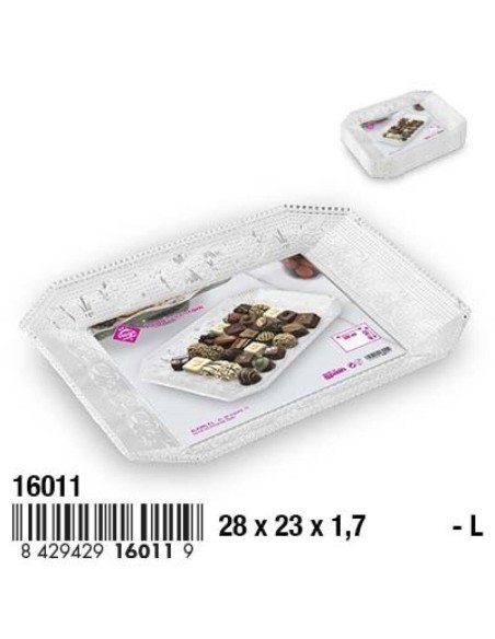 BANDEJA 28X23X1.7CM  LUXE