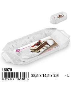 BANDEJA 28.5X14.5X2.6CM LUXE RECTANGULAR