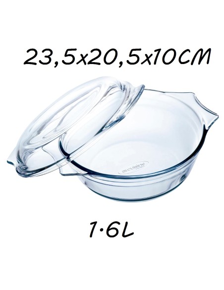 CACEROLA 1.6L 23.5X20.5X10CM REDONDA OCUISINE