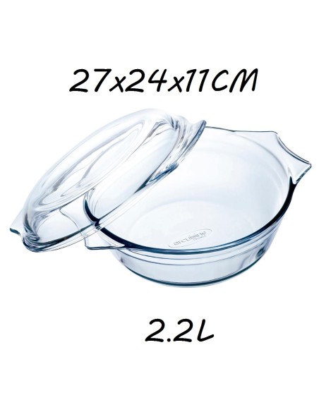 CACEROLA 2.2L 27X24X11CM REDONDA OCUISINE