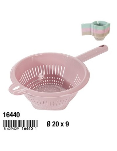 ESCURREVERDURAS 20CM MILAN REDONDO CON MANGO