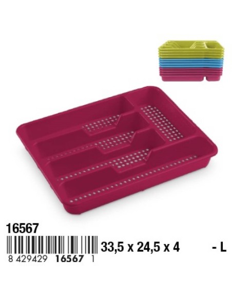 PORTACUBIERTOS 33.5X24.5X4CM VENECIA CALADO