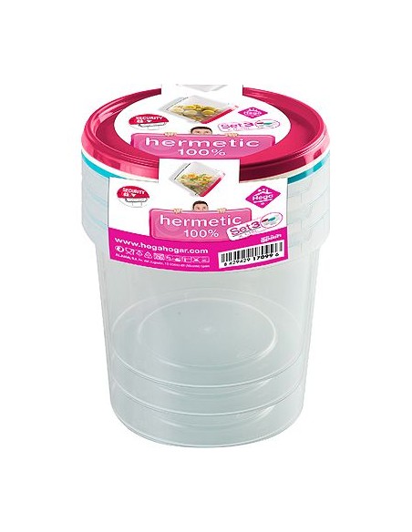 TARRO 1.18L SET 3UND HERMETICA REDONDA