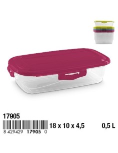 FIAMBRERA 0.5L PARIS RECTANGULAR