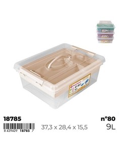 CAJA 9L Nº80 NEW BOX CON CIERRES ASA Y BANDEJA