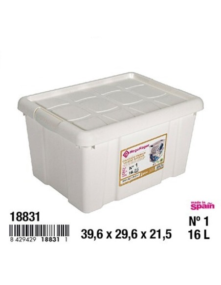 CAJA 16L Nº1  BOX CON CIERRES