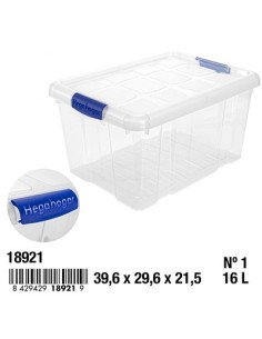 CAJA 16L 39.6X29.6X21.5CM Nº1 NEW BOX CON CIERRES