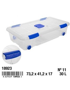 CAJA 30L 73.2X41.2X17CM  Nº11 CIERRES ANTIPOLILLA Y RUEDAS